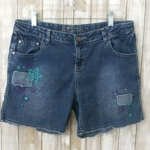 Total Girl Embellished Jean Shorts. B194